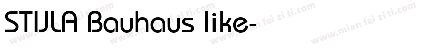STIJLA Bauhaus like字体转换
